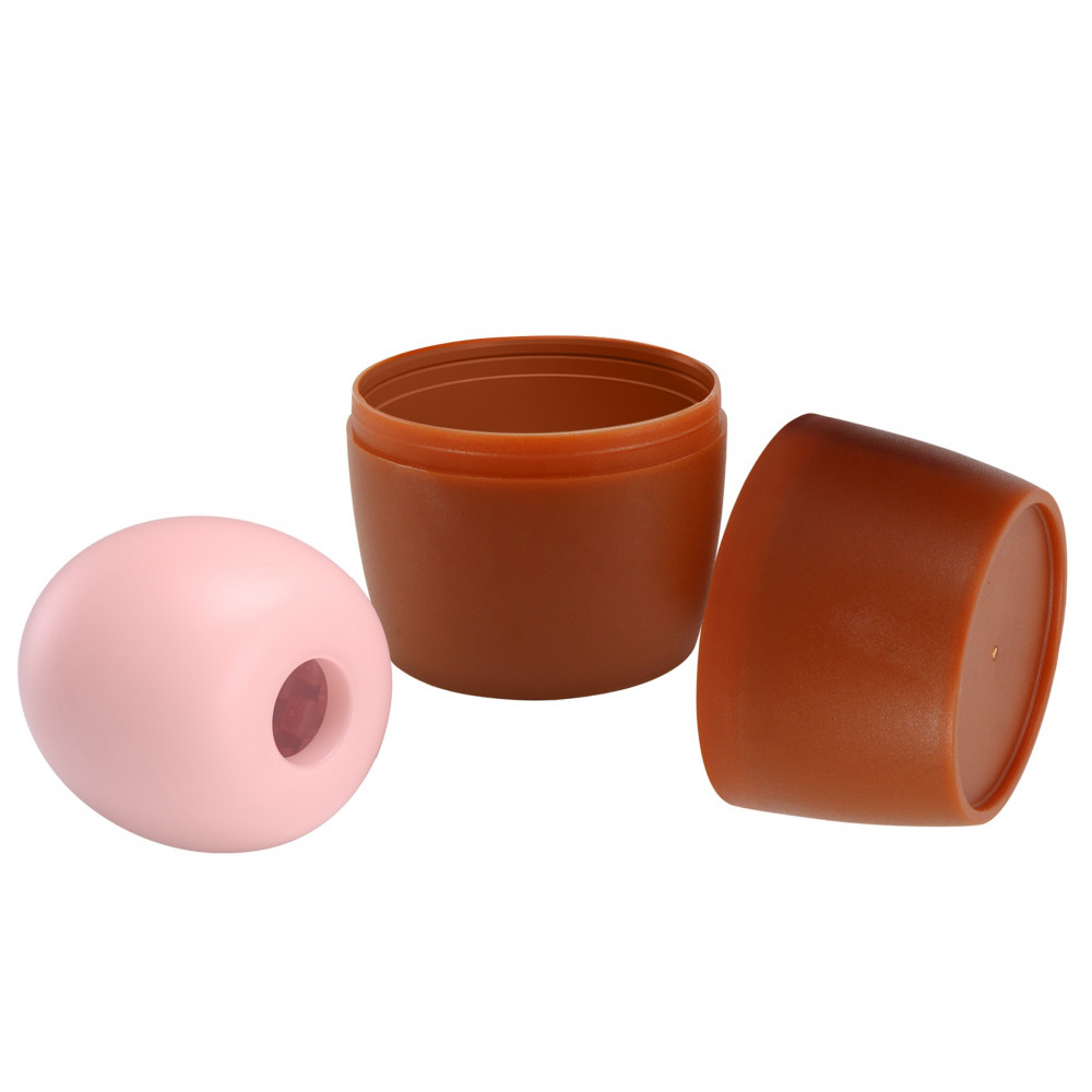 Мастурбаторы без вибрации - Мастурбатор яйцо PRETTY LOVE Barrel Pink розовый, 5.5 см 3