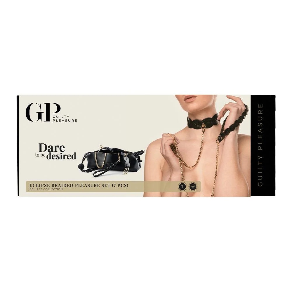 БДСМ игрушки - Набор для БДСМ Guilty Pleasure Eclipse, черный, 7 предметов 1