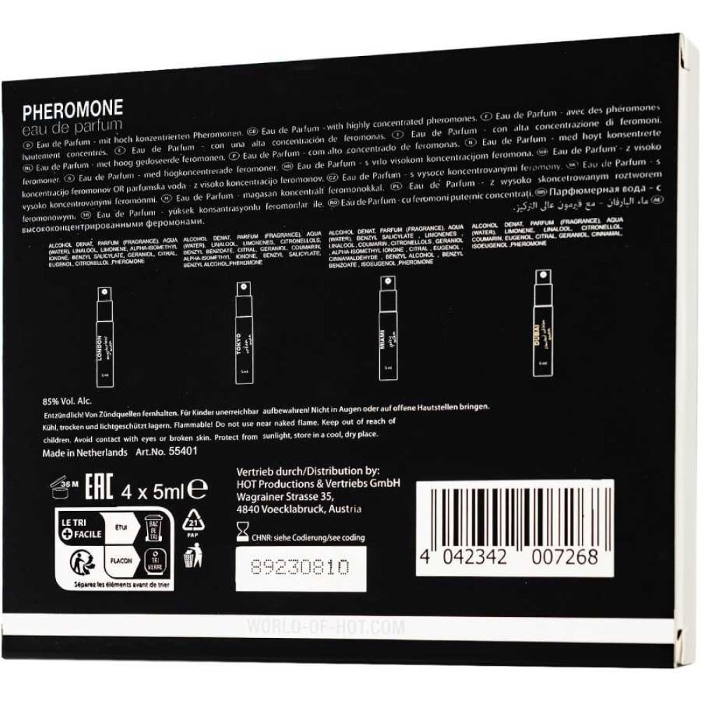 Разное - Набор парфюмов для мужчин с феромонами HOT LMTD Pheromone Perfume Мen, 4x5 мл 6