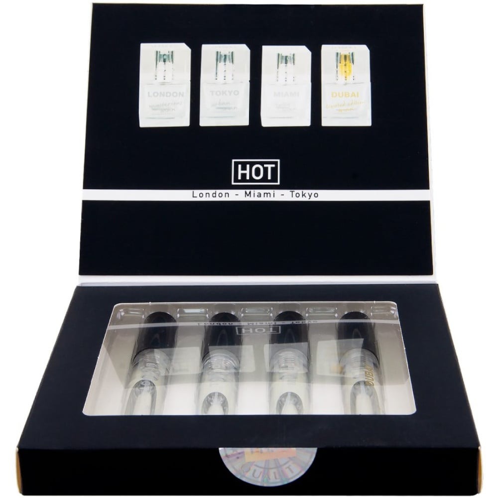 Разное - Набор парфюмов для мужчин с феромонами HOT LMTD Pheromone Perfume Мen, 4x5 мл 2