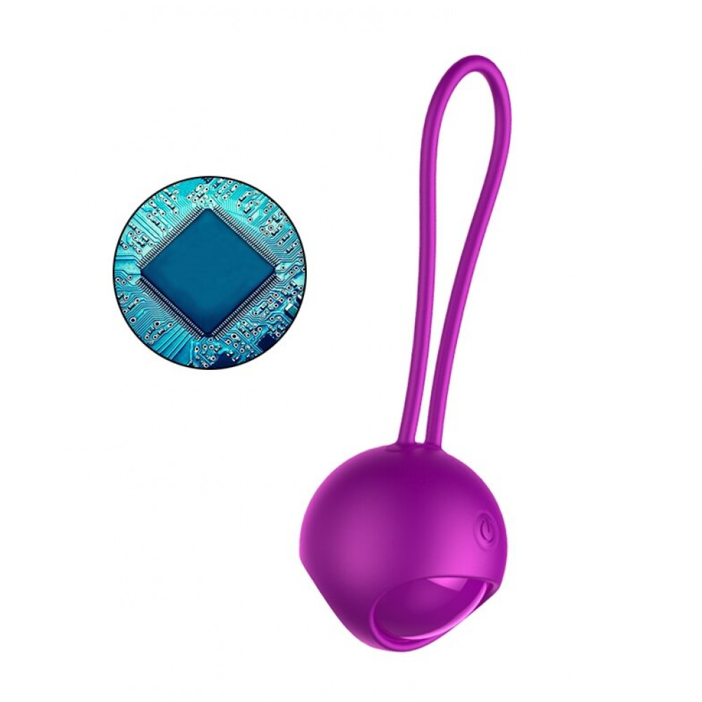 Вагинальные шарики - Набор вагинальных шариков с вибрацией и с пультом дистационного управления FOX - Vibrating Silicone Kegel Balls Set USB, BS6300003 4