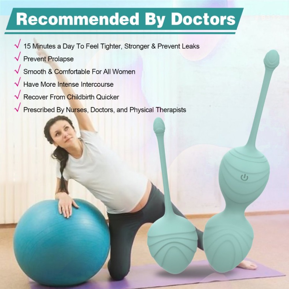 Вагинальные шарики и тренажеры - Набор вагинальных виброшариков Every Night Toys Audrey, 3 шт, с дистанционным пультом, бирюзовый 1