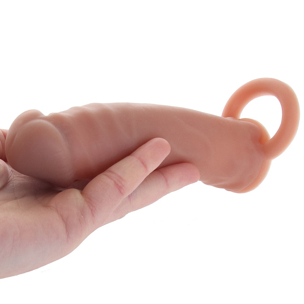 Різне - Насадка реалістична Size-Up пеніс, що подовжує, бежева 5