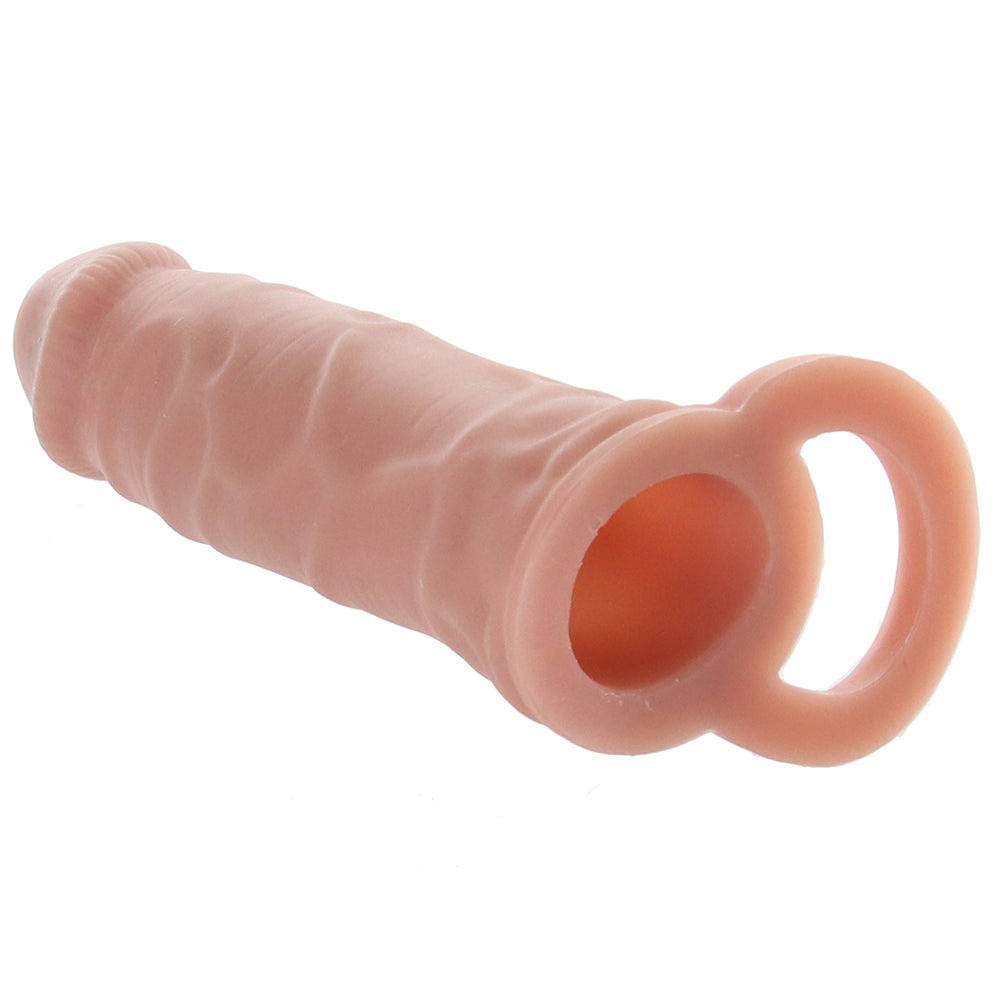 Різне - Насадка реалістична Size-Up пеніс, що подовжує, бежева 4