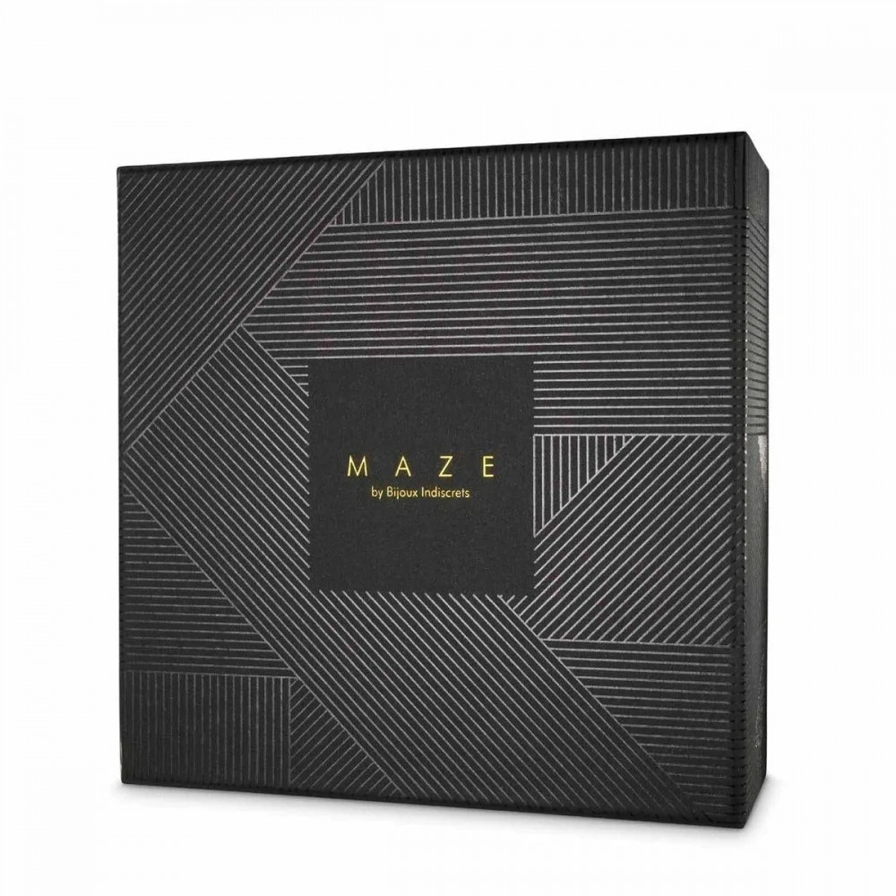 Чулки - Пояс для чулок Bijoux Indiscrets MAZE, из экокожи, черный, One Size 1