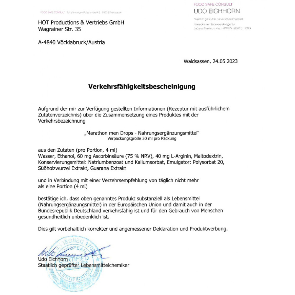  - Продлевающие капли для мужчин ERO Marathon Drops, 30 мл 3