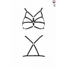 Бюстгальтер-стрепы ARMANDA BRA black XXL/XXXL - Passion Exclusive