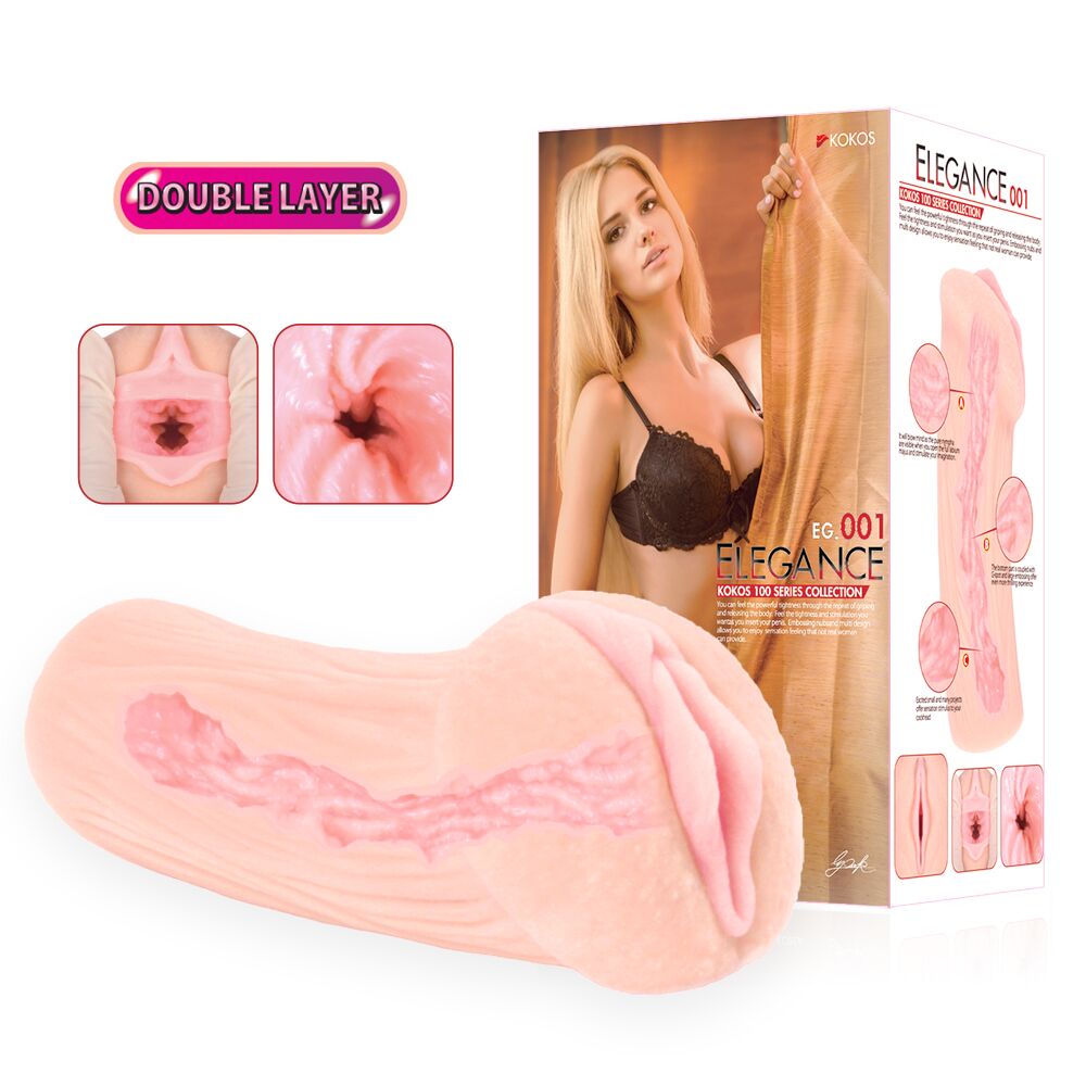 Мастурбатори без вібрації - Мастурбатор Kokos Elegance 001 Double Layer 4