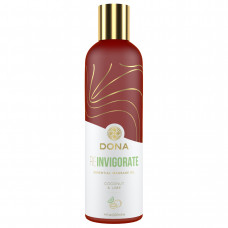 Массажное масло DONA Reinvigorate - Coconut &amp; Lime Essential Massage Oil (120 мл)