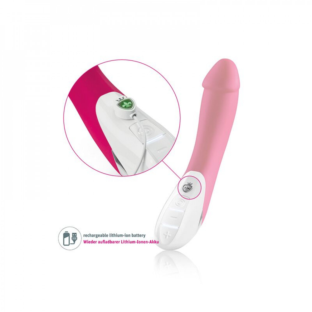 Классический вибратор - Мощный вибратор Mystim Terrific Truman Pink с двумя моторами и выраженной головкой 5