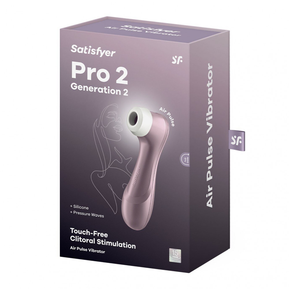 Вакуумний вібратор - Вакуумний кліторальний стимулятор Satisfyer Pro 2 Generation 2 Violet 9