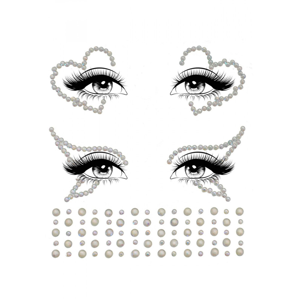 Маски - Leg Avenue Ayla face jewel sticker 2