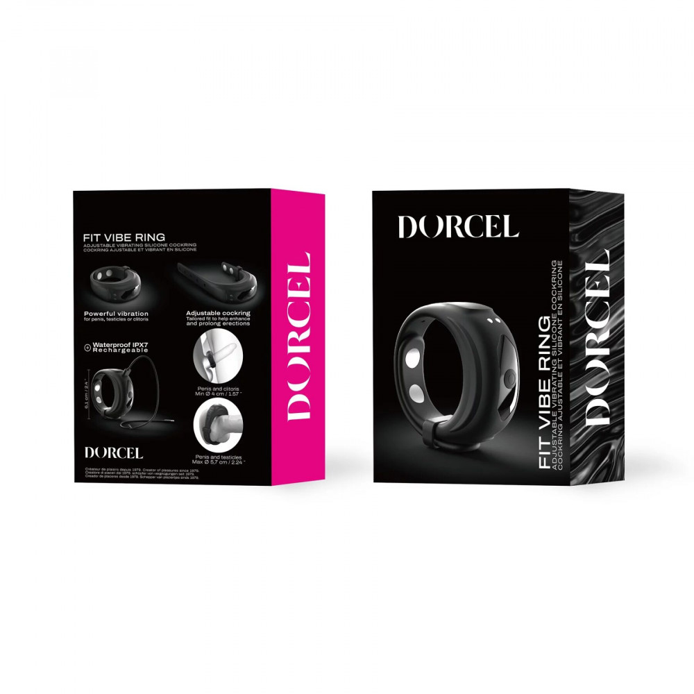 Эрекционные кольца с вибрацией - Эрекционное кольцо Dorcel Fit Vibe Ring 6