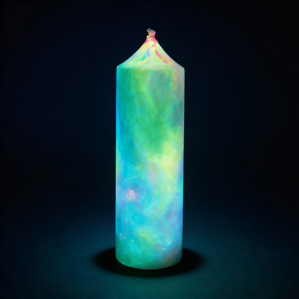  - Свічка циліндр люмінесцентна GlowKink низькотемпературна, VIP-концентрація, різнокольорова, 251 г