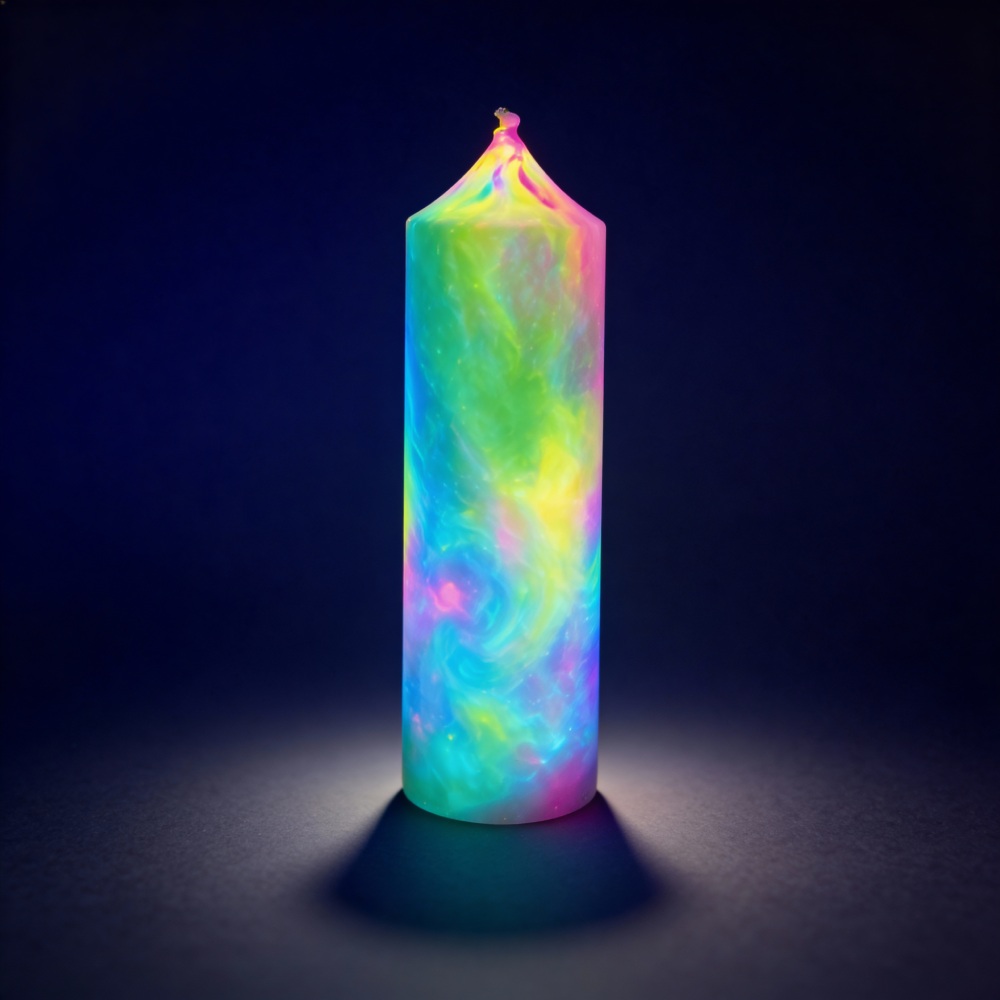  - Свічка циліндр люмінесцентна GlowKink низькотемпературна, VIP-концентрація, різнокольорова, 251 г 2
