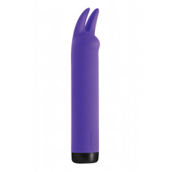 Вибратор S Pleasures Bullets Amethyst, фиолетовый, с двумя отростками, 10 режимов, диаметр 2,8 см