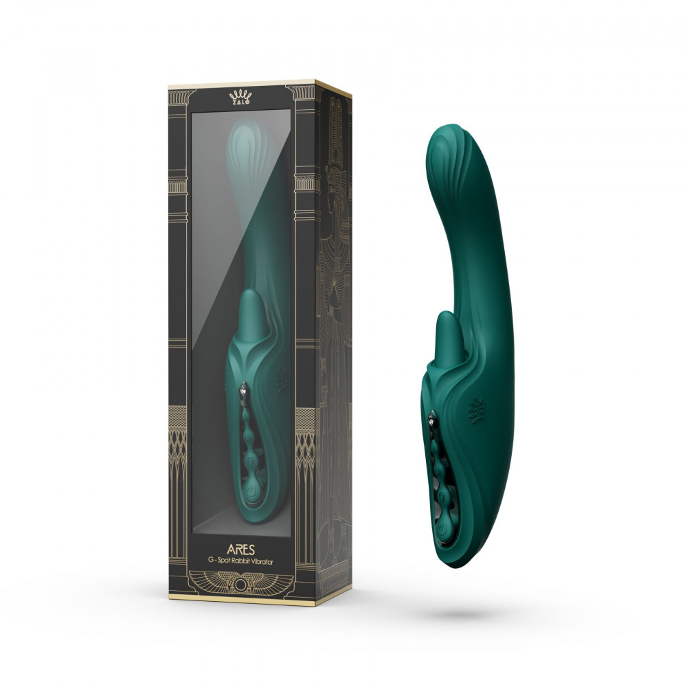 Вибратор-кролик - Вибратор-кролик Zalo Ares Turquoise Green 5
