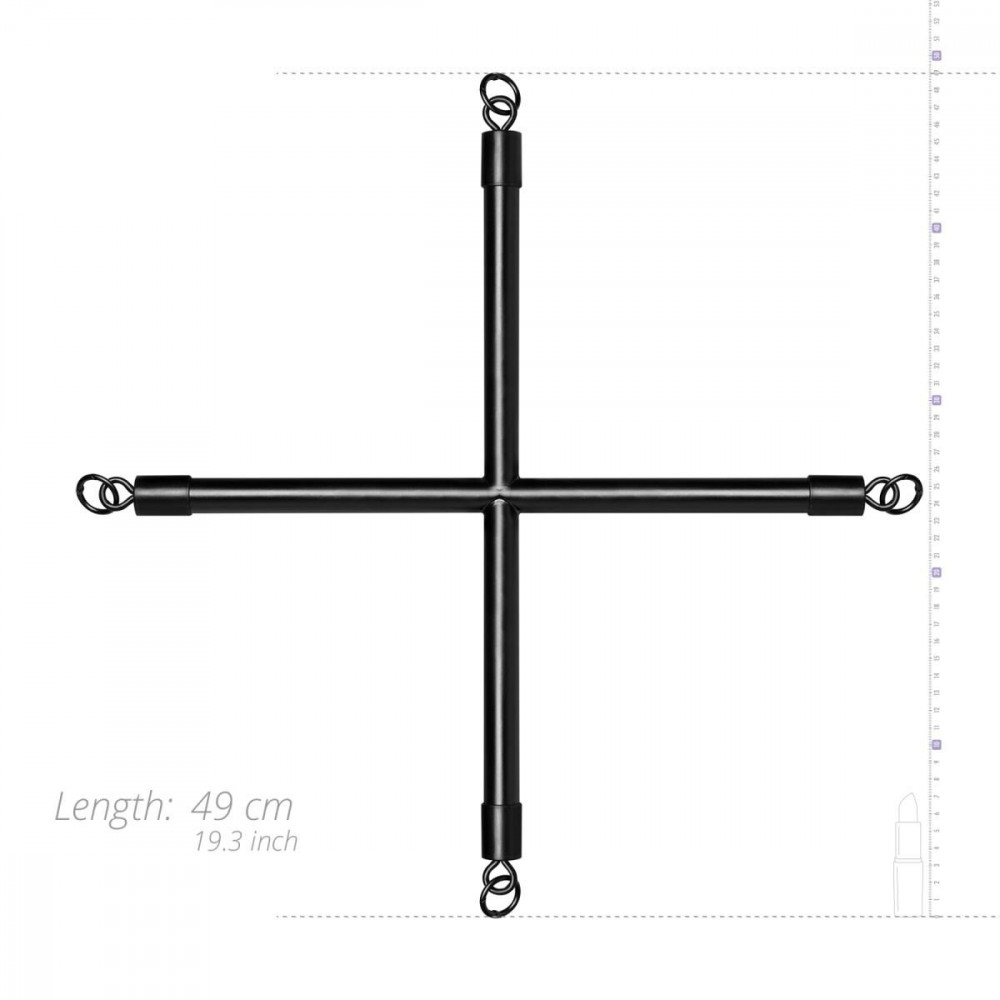 Наручники и ограничения - Крестовина Bedroom Fantasies Hog Tie Cross Bar With Cuffs 2
