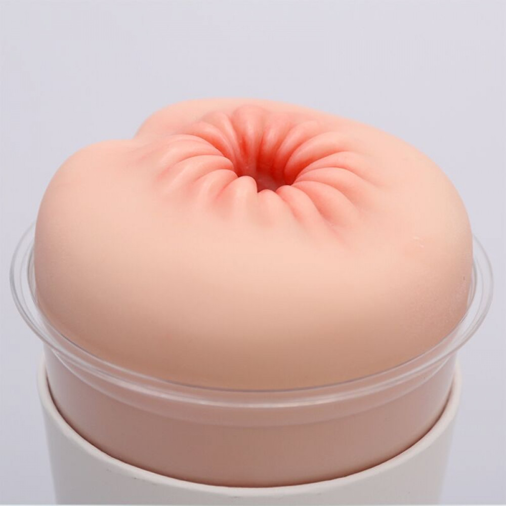 Мастурбатори без вібрації - Мастурбатор-анус Naked Factory Cup Sleeve A-3, наскрізний 4