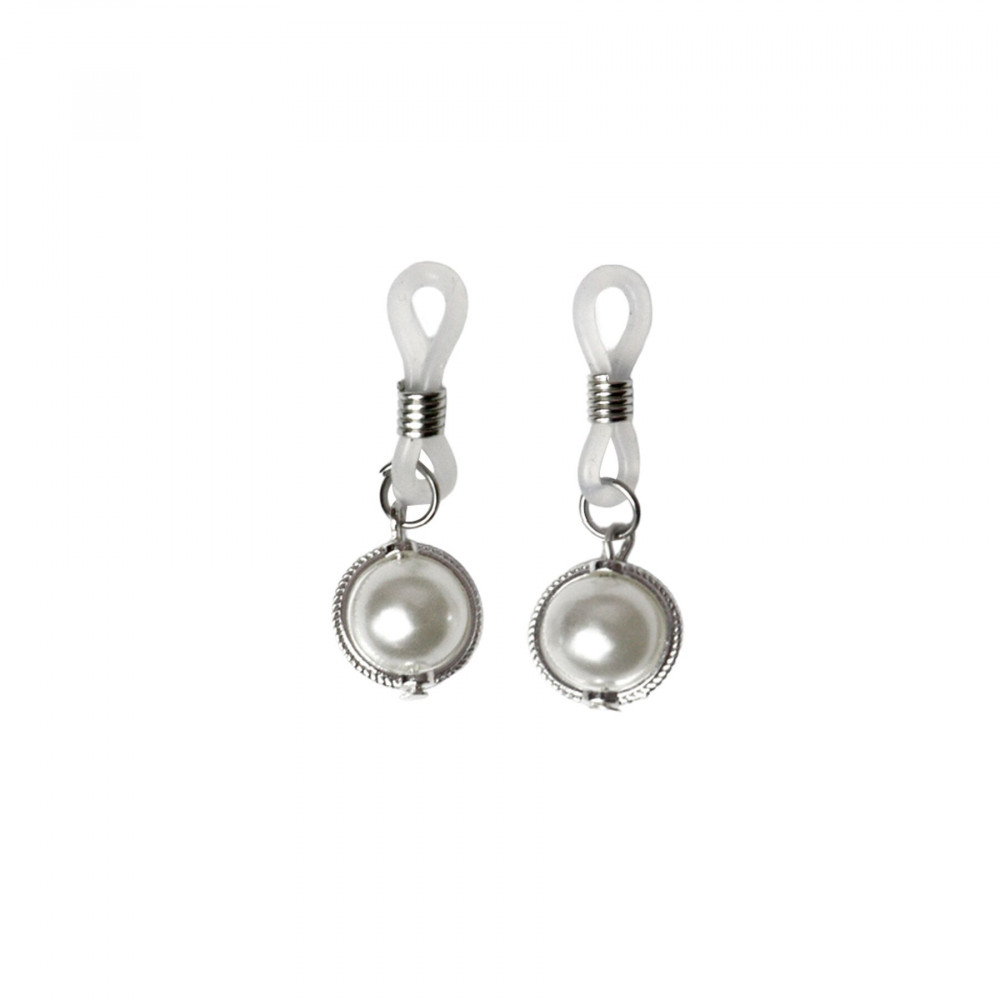  - Прикраса на соски Art of Sex - Silver Day, колір білий