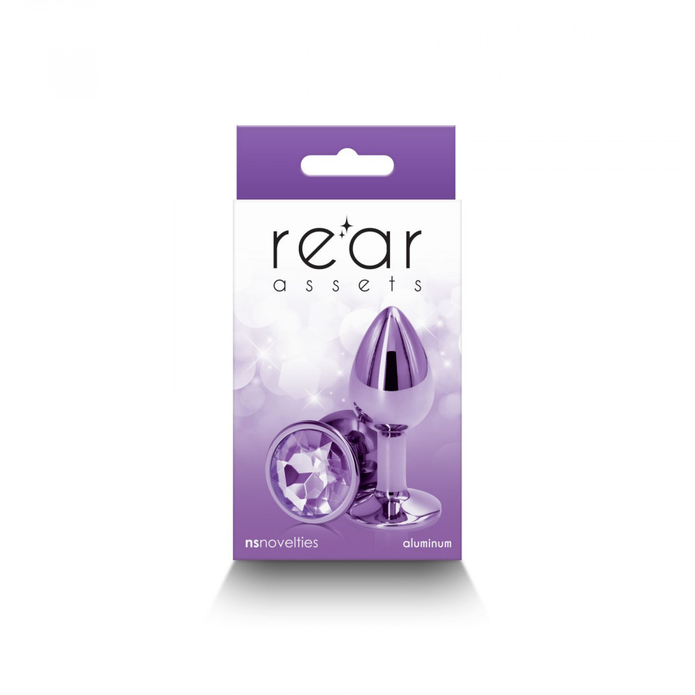 Анальные игрушки без вибрации - Анальная пробка NS Novelties Rear Assets - Small - Purple 2