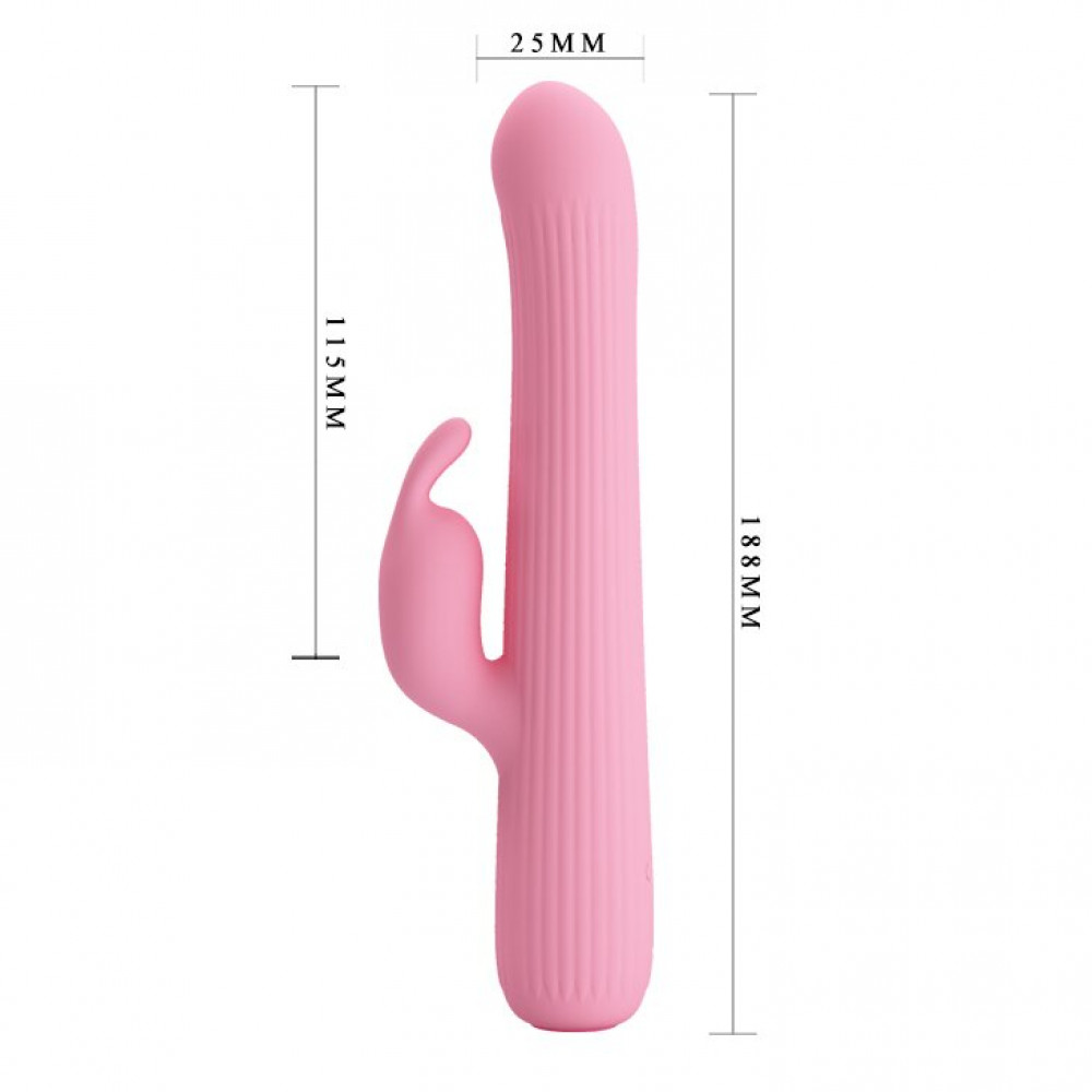 Різне - Вібратор з стимулятором клітора і ротацією 