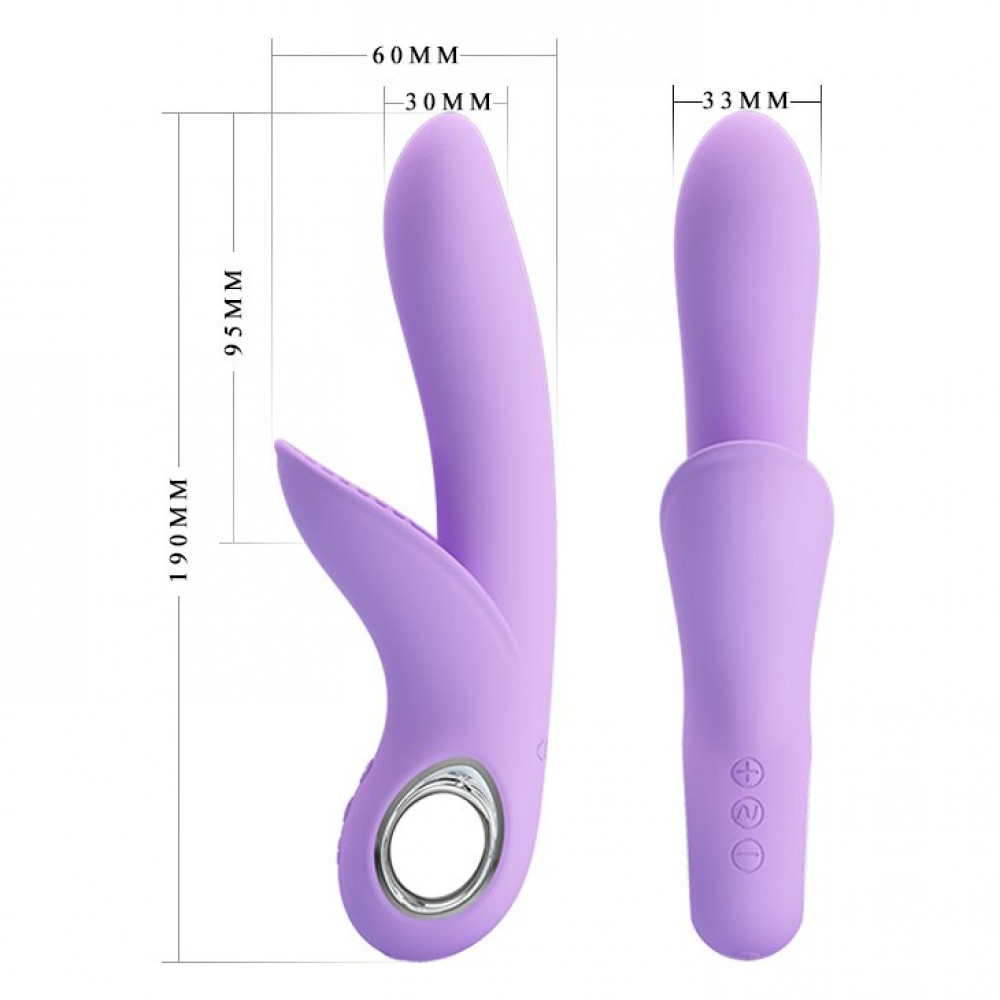 Різне - Вібратор із стимулятором клітора PRETTY LOVE Carol, BI-014571-2 6