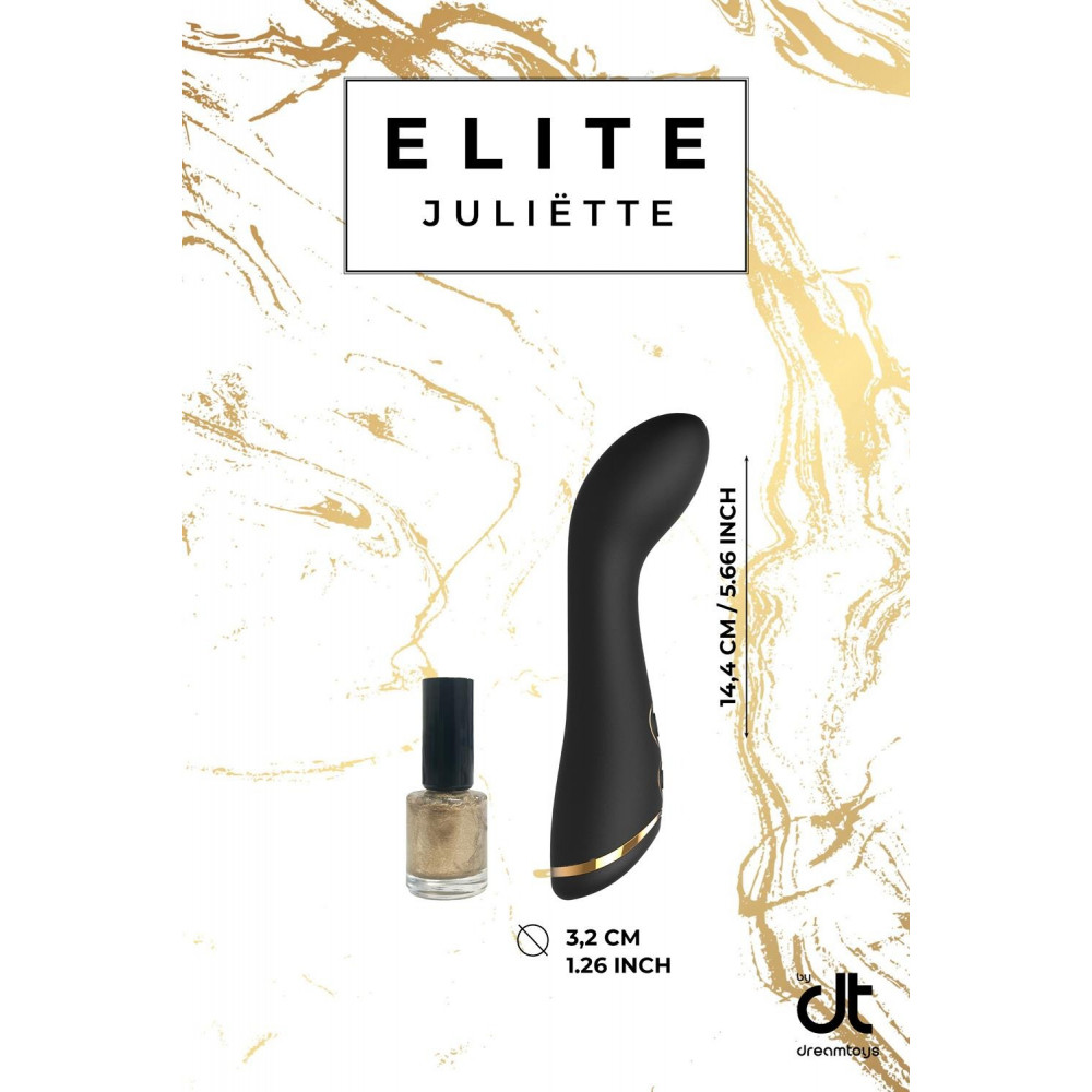 Разное - Вибромассажер для точки G Dream Toys Elite Juliette черный 5
