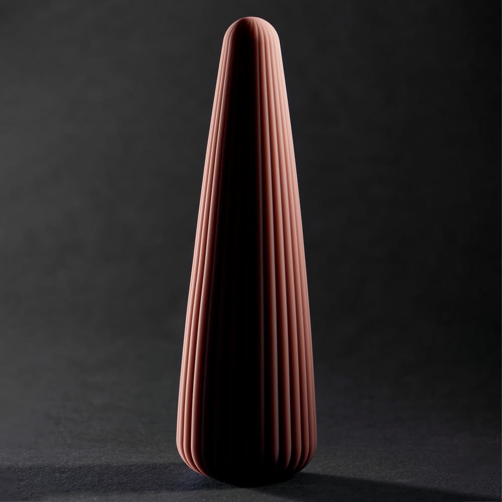  - Вібратор для клітора Sweet Em Cone у формі конуса, ребристий, фіолетовий, 12,8 × 3,8 см 10