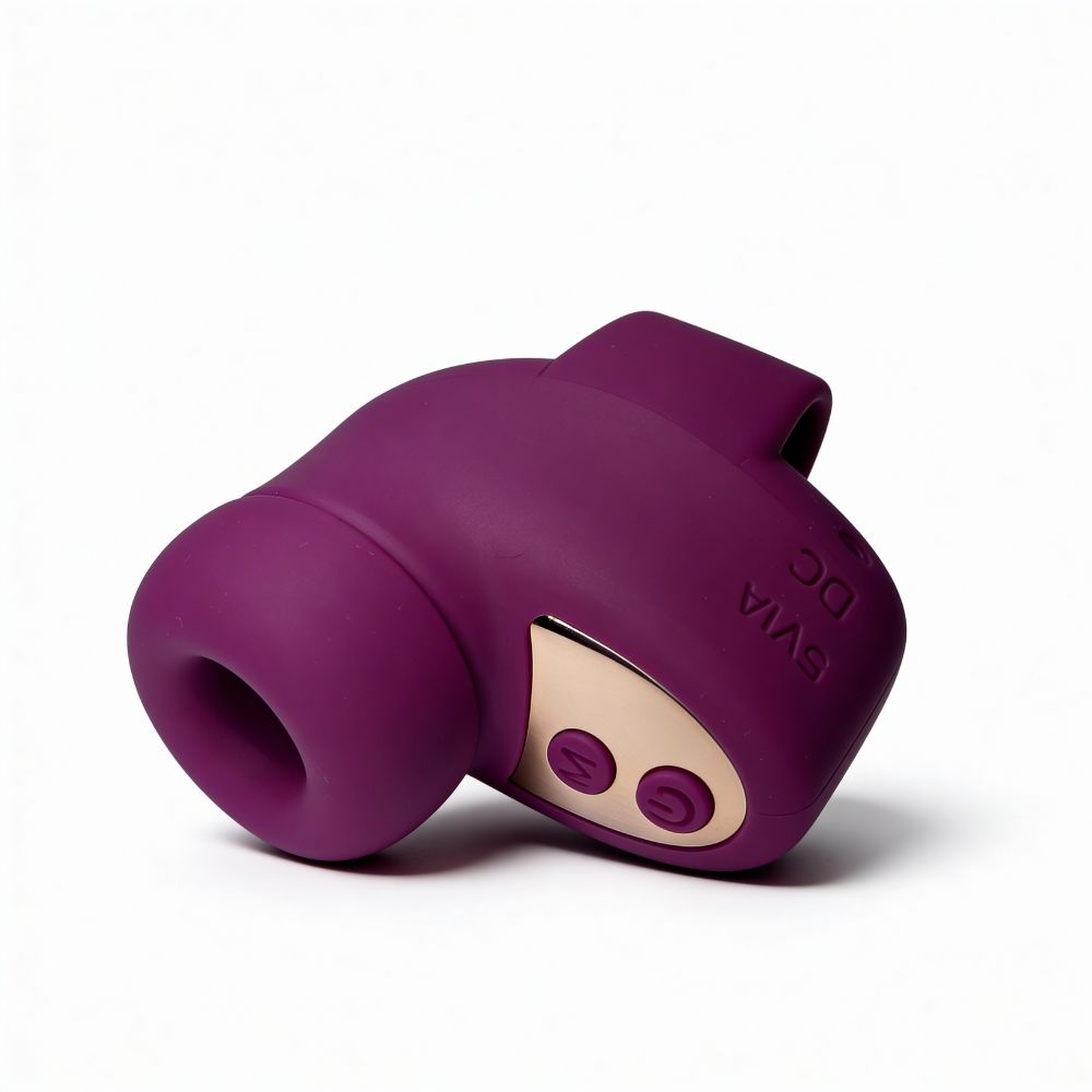 Вибропули и мини-вибраторы - Вибратор на палец Passion Play, бордовый, 15 режимов вибрации, 7,6 × 3,6 см 2