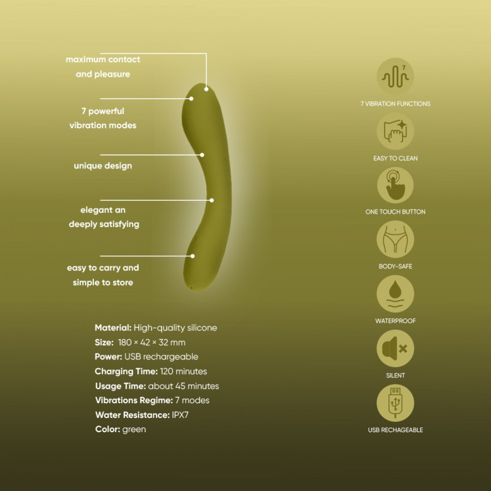 Різне - Вібратор Sweet Em, зелений 7