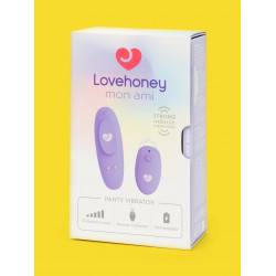 Вібратор в трусики з пультом Lovehoney Mon Ami Panty Vibrator для клітора, бузковий