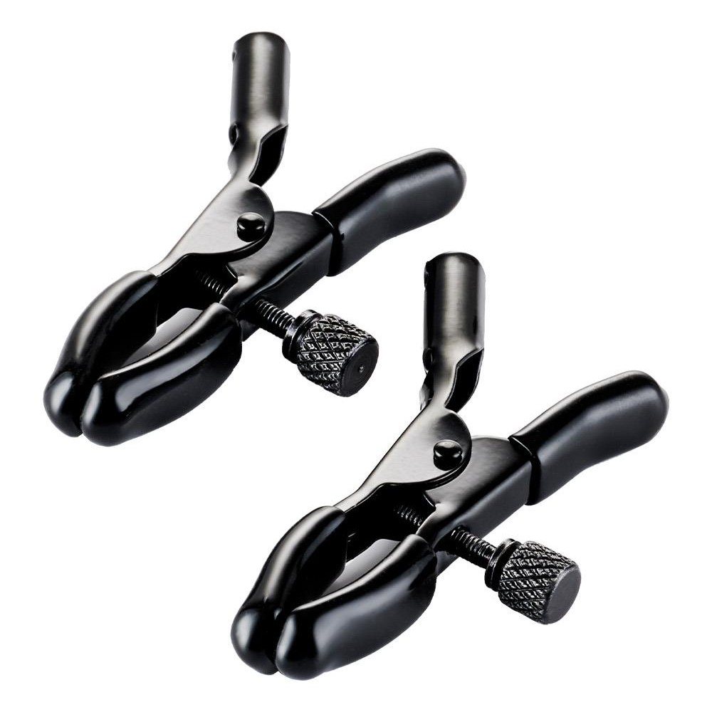  - Затискачі для сосків Guilty Pleasure Draped Desire Clamps, чорно-золоті 7