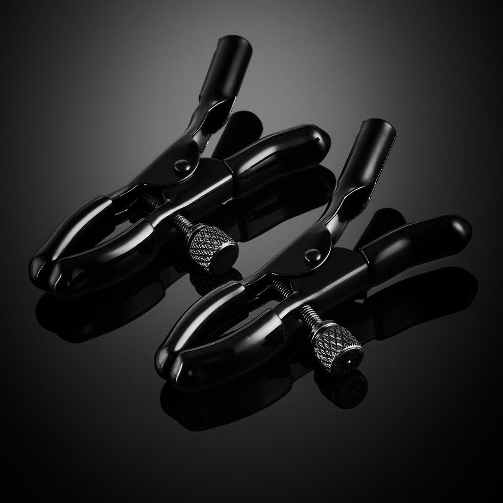  - Затискачі для сосків Guilty Pleasure Draped Desire Clamps, чорно-золоті 6