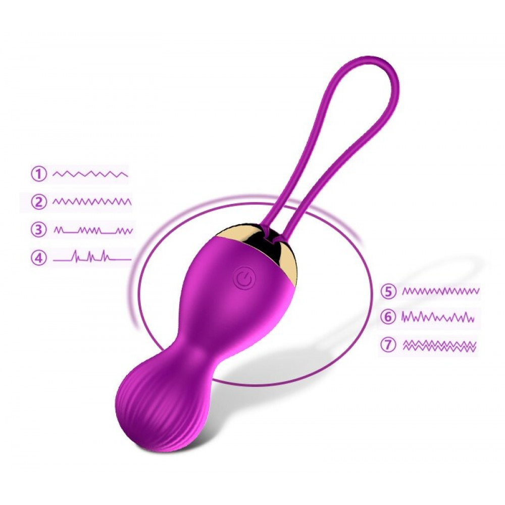 Вагинальные шарики - Вагинальные шарики с вибрацией и с пультом дистанционного управления FOX - Vibrating Silicone Kegel Balls USB, BS6300004 11