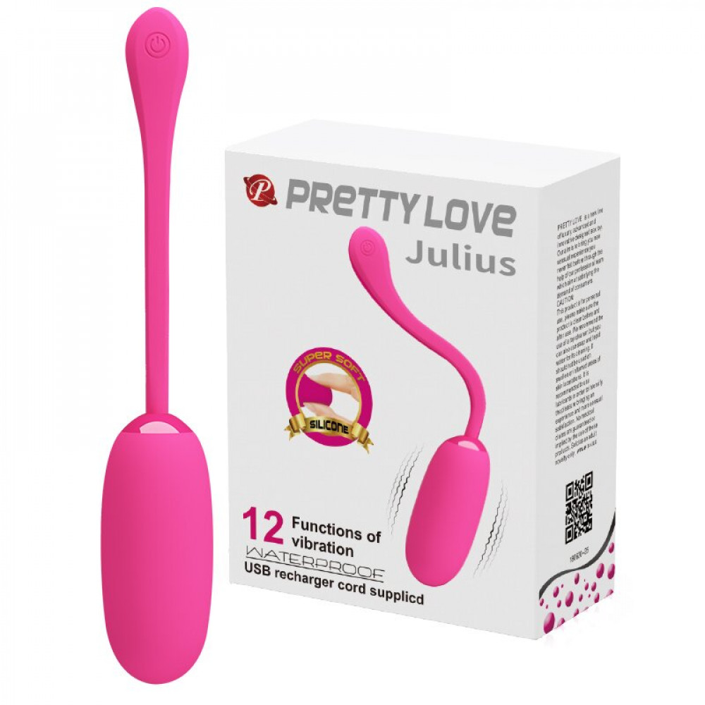 Вибратор - ПЕРЕЗАРЯЖАЕМОЕ ВИБРОЯЙЦО PRETTY LOVE «JULIUS», BI-014653-1