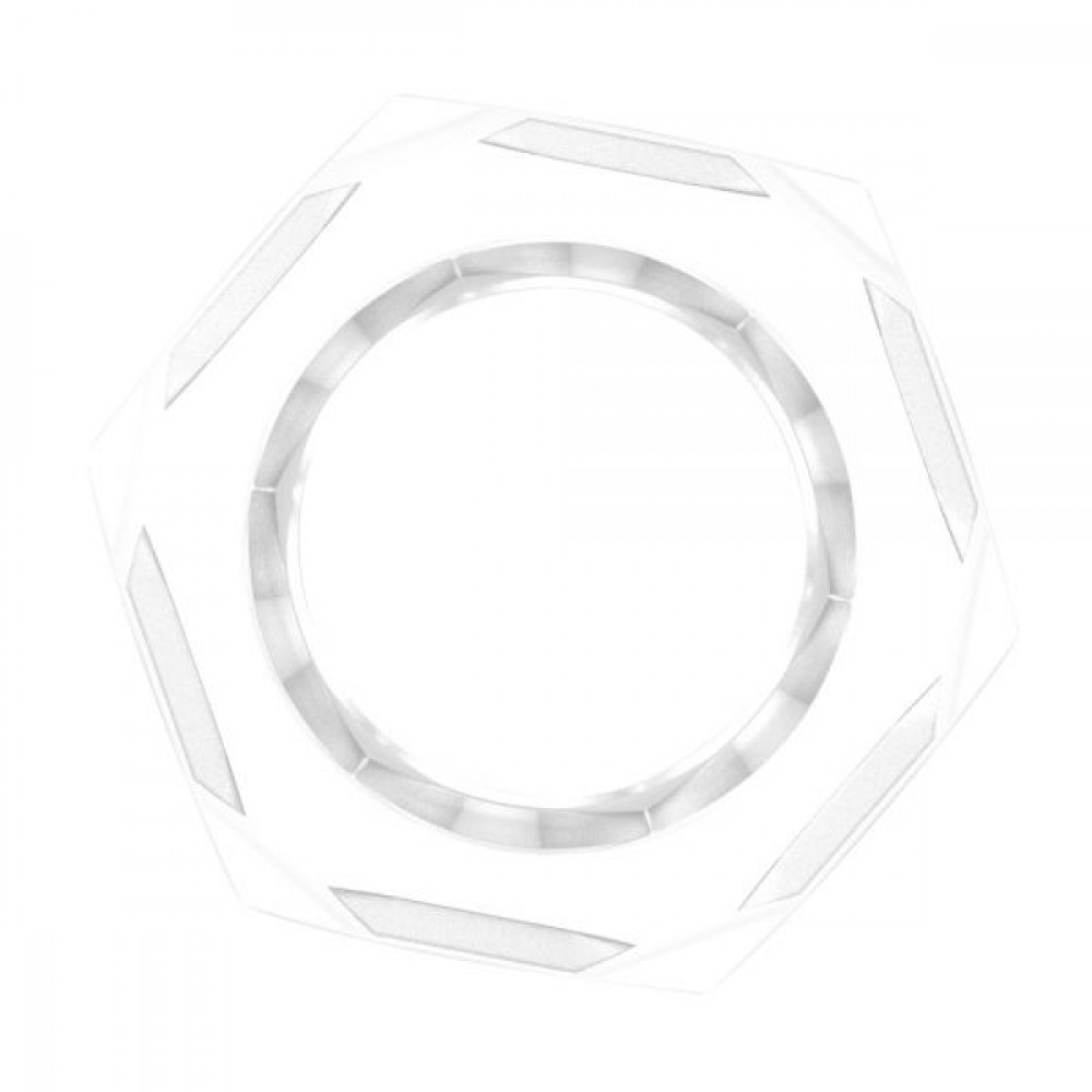 Эрекционное кольцо - Кольцо эрекционное Nust Bolts Cock Ring-Clear 1