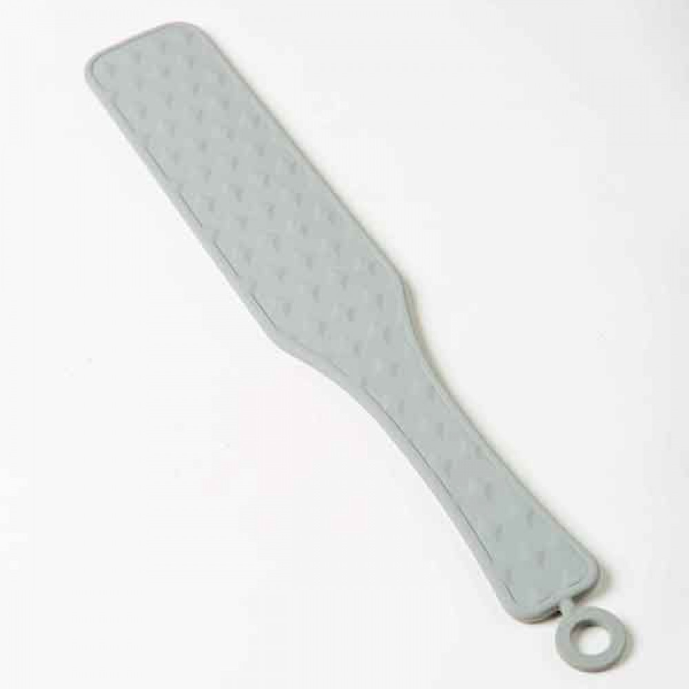 БДСМ игрушки - Шлепалка Whip Silicone, Grey 1