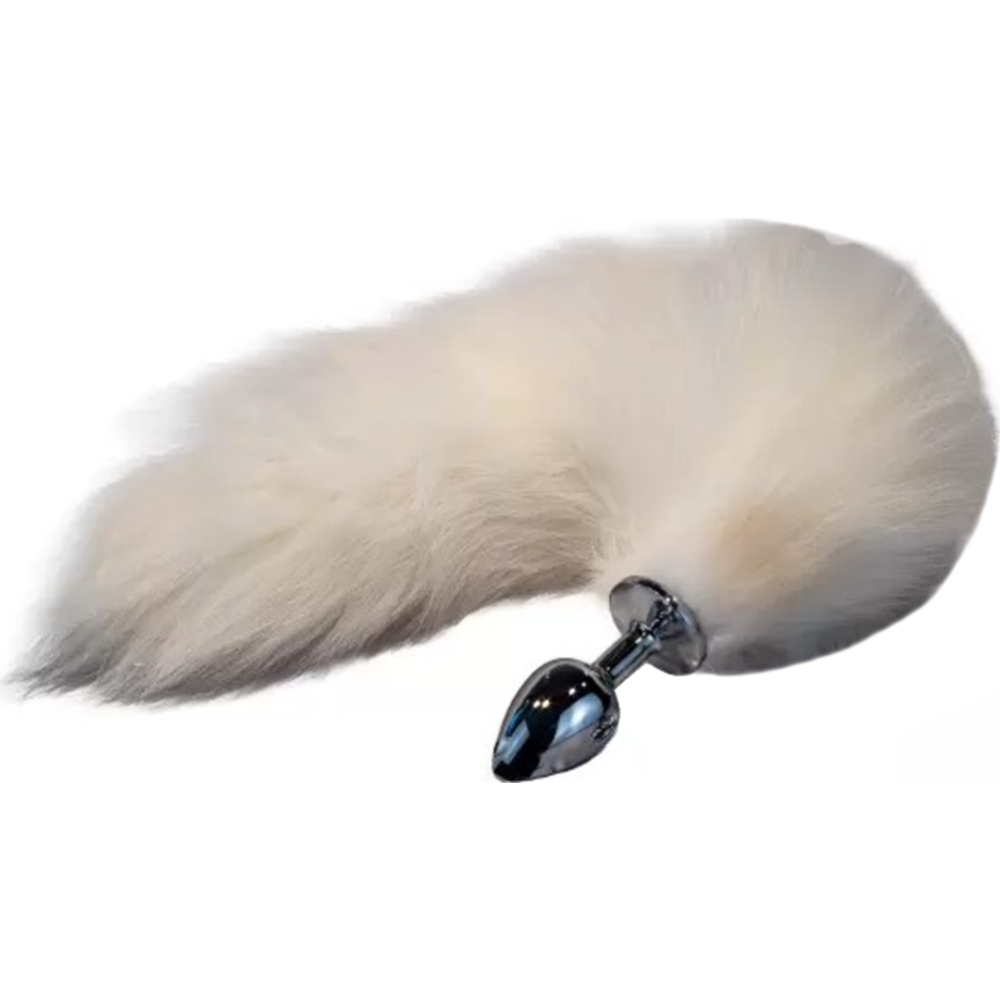 Секс игрушки - Анальная пробка лисий хвост DS Fetish Anal plug fox tail white