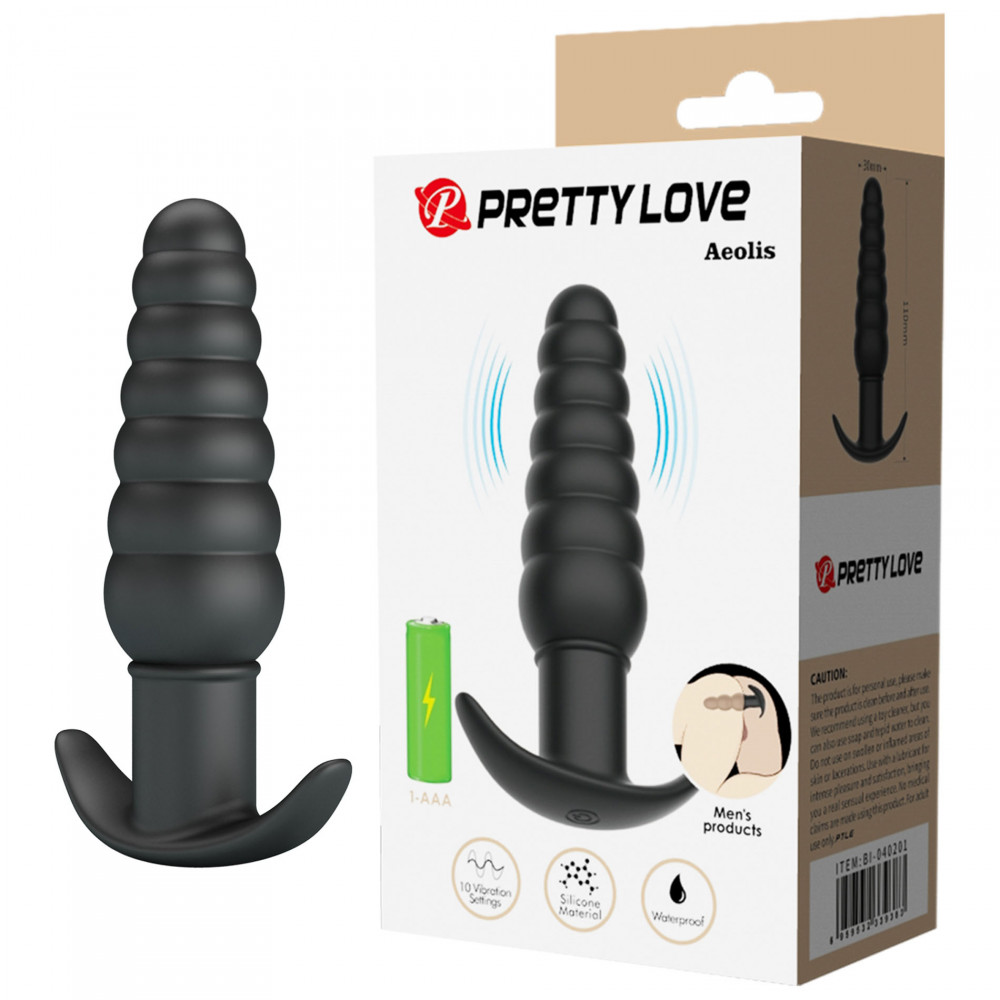  - Анальный вибратор Pretty Love - Aeolis Vibrating Anal Plug, BI-040201