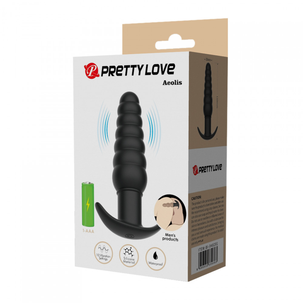  - Анальный вибратор Pretty Love - Aeolis Vibrating Anal Plug, BI-040201 9