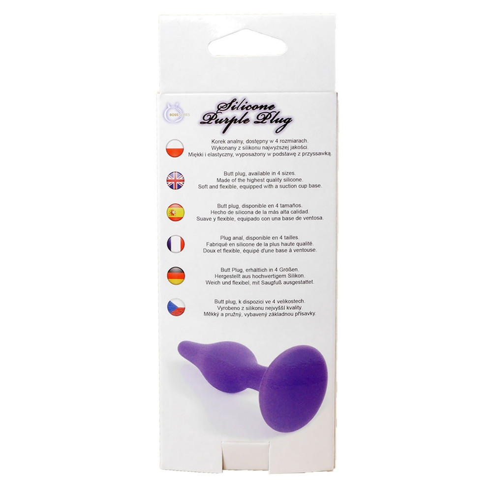 Анальные игрушки - Анальный плаг Silicone Plug Purple - Large, BS6400090 1