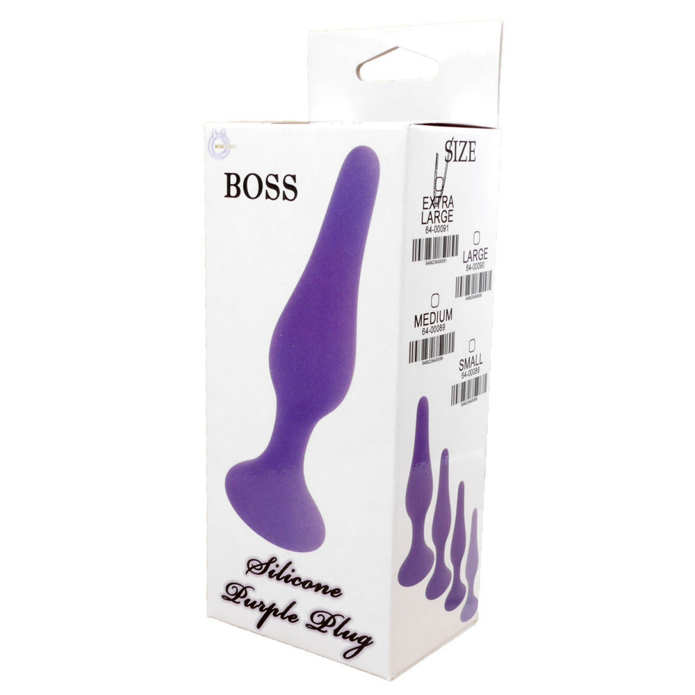 Анальные игрушки - Анальный плаг Silicone Plug Purple - Large, BS6400090 2