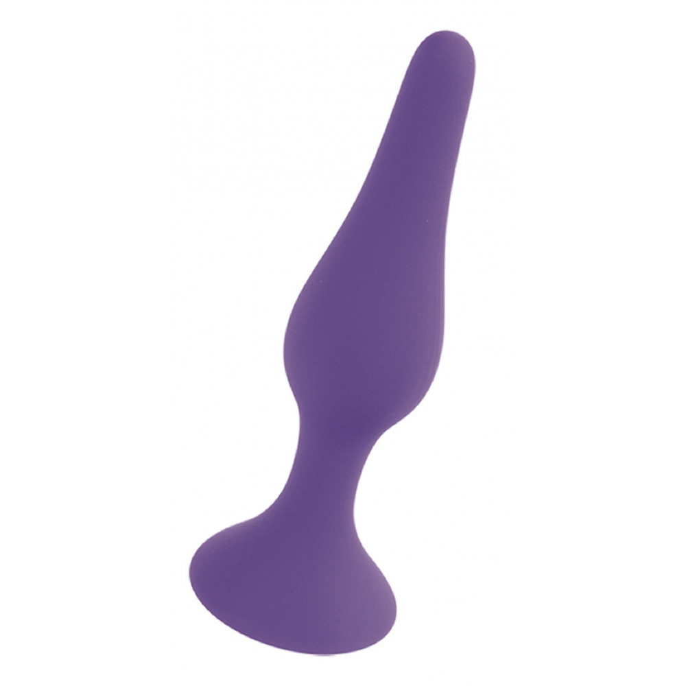 Анальные игрушки - Анальный плаг Silicone Plug Purple - Large, BS6400090 5