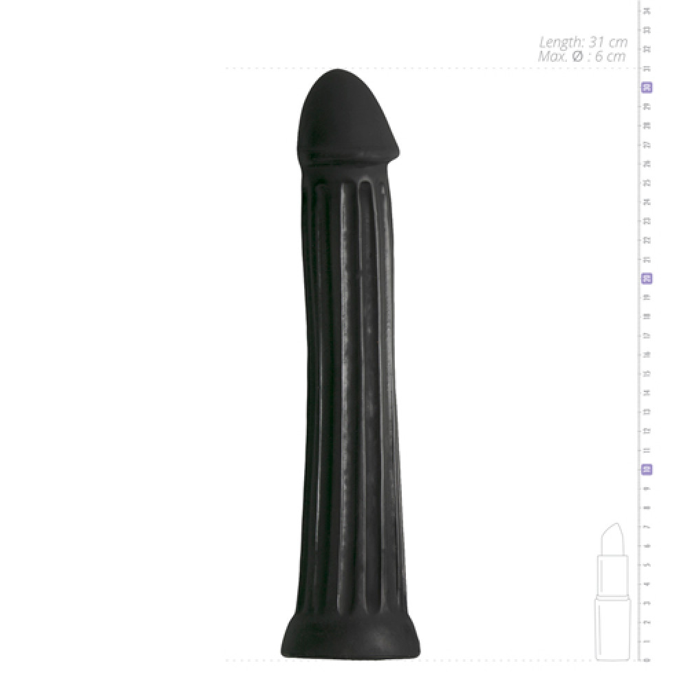 Фаллоимитатор - Большой фаллоимитатор All Black XXL Dildo черный, 31.5 см 1