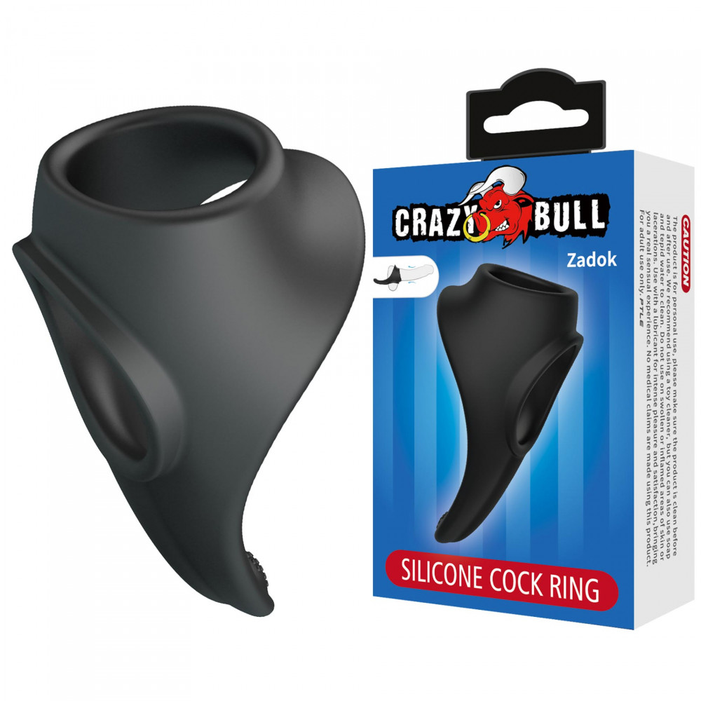  - Ерекційне кільце Crazy Bull - Zadok Silicone Cock Ring, BI-210256