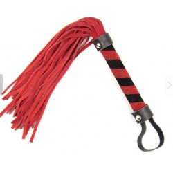 Флоггер DS Fetish Leather flogger M red