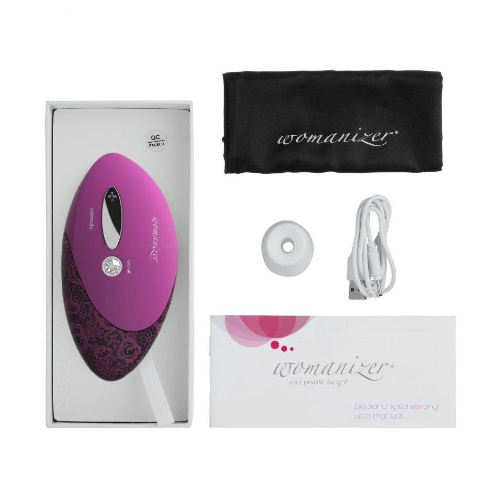 Разное - Клиторальный стимулятор, пурпурный Womanizer Pro W-500 Magenta 4