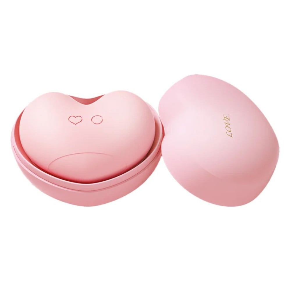 Різне - Кліторальний вакуумний стимулятор з язичком BeYourLover Heart у формі серця, рожевий 2