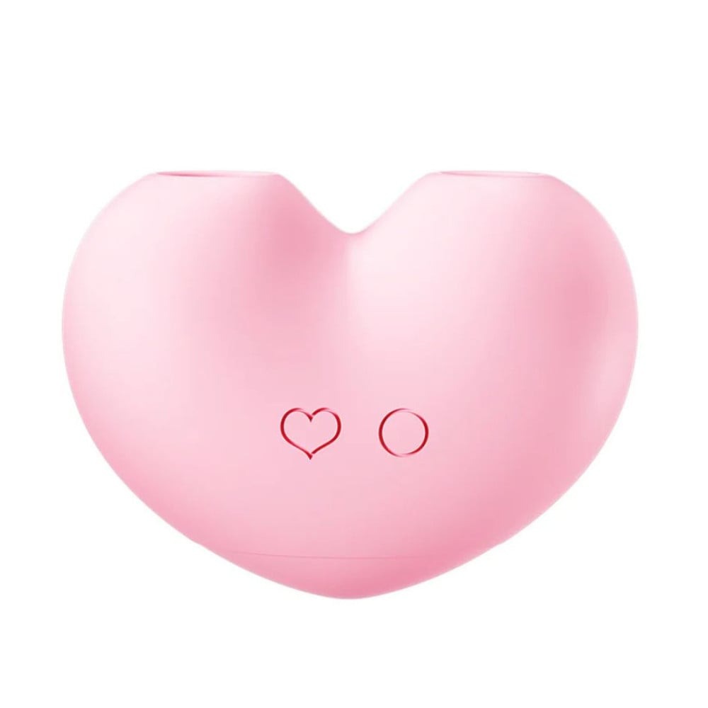 Різне - Кліторальний вакуумний стимулятор з язичком BeYourLover Heart у формі серця, рожевий 1